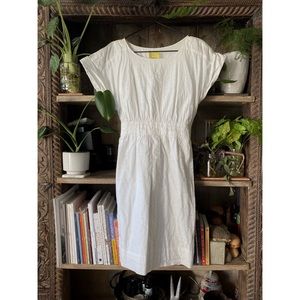Maeve by Anthropologie White Cotton Dress